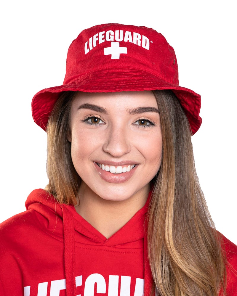 LIFEGUARD Unisex Bucket Hat (S/M) Red - Image 1